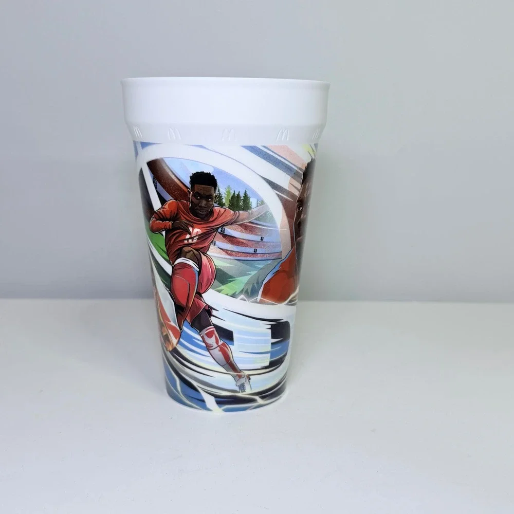 McDonalds 2022 FIFA World Cup Alphonso Davies Canada Soccer Plastic Cup Souvenir